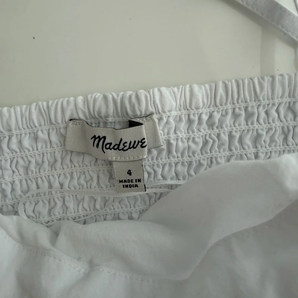 NWOT Madewell Poplin Ruched Crop Women's Top S - Picture 6 of 8
